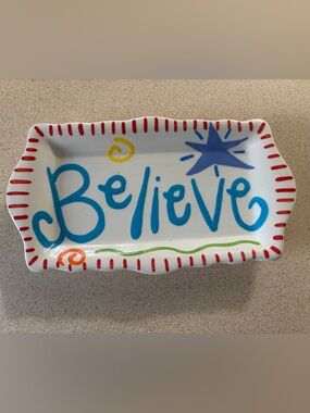 Coton Colors Small Believe Tray/Dish